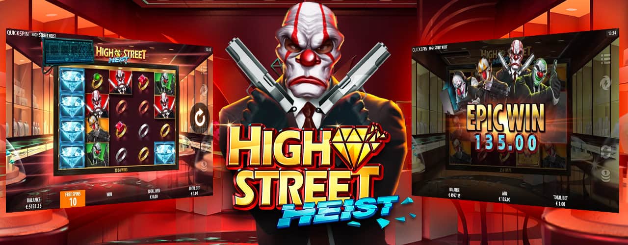 Игровой автомат High Street Heist от Quickspin