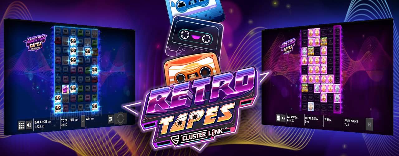 Игровой автомат Retro Tapes Cluster Link от Push Gaming